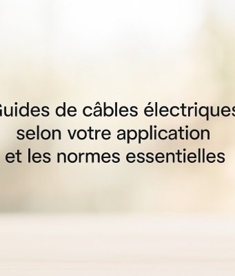 Guides de câbles électriques selon votre application et les normes essentielles