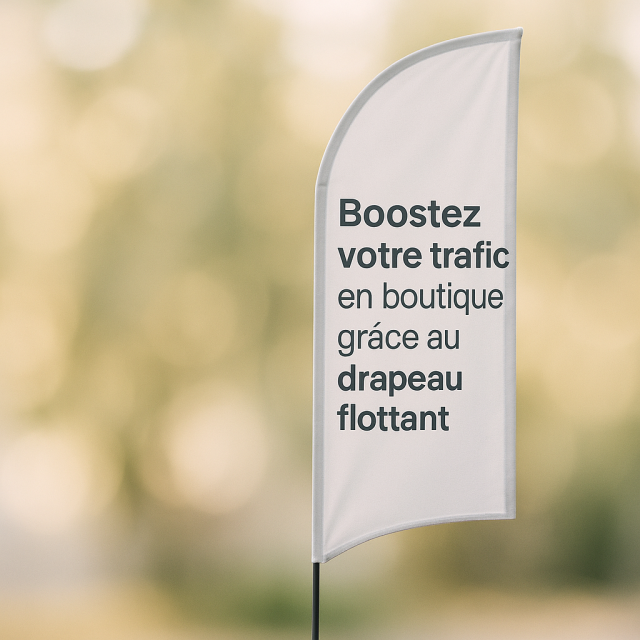 Boostez votre trafic en boutique grâce au drapeau flottant commerce